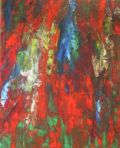 Rote Wiese, 2014, Acryl auf Leinwand, 100x80