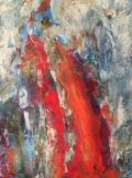 Roter Himmel I, 2013, Acryl auf Leinwand, 100x80