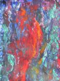 Rot vor Blau, 2014, Acryl auf Leinwand, 100x80