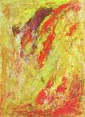 Rot vor Gelb, 2014, Acryl auf Leinwand, 100x80